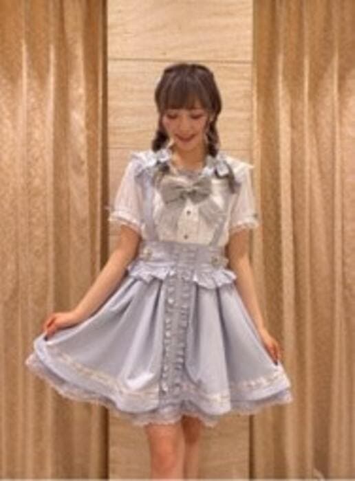 量産型/参戦服/推し活 ロリータ風!フリルたっぷりのワンピース
