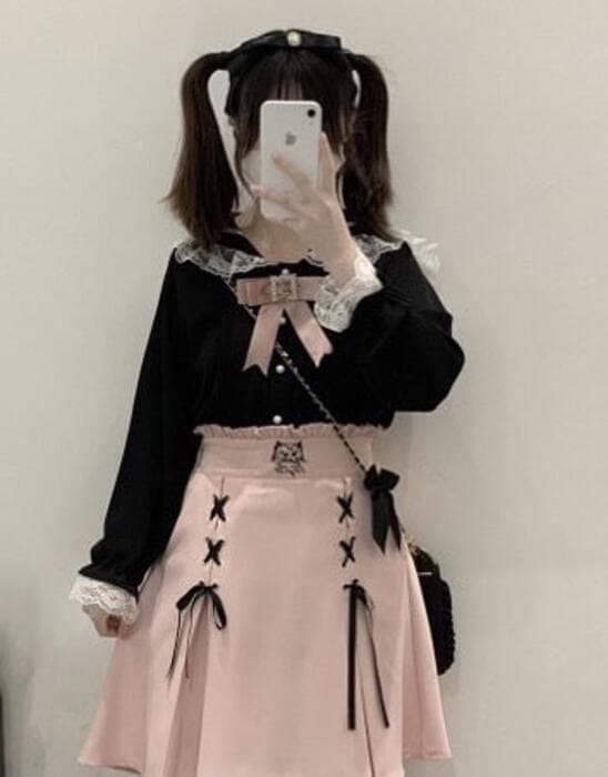 量産型/参戦服/推し活 海兵風がかわいい!ブラウス