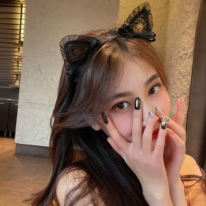 量産型/参戦服/推し活 大人かわいい猫耳カチューシャ