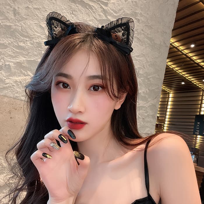 量産型/参戦服/推し活 大人かわいい猫耳カチューシャ