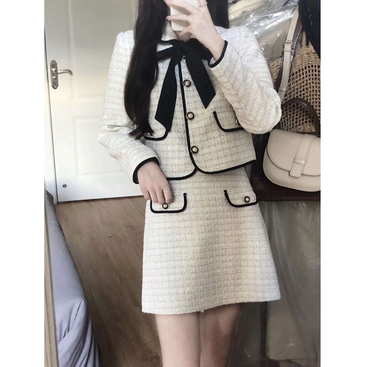 量産型/参戦服/推し活 シンプルツーカラー シックセットアップ