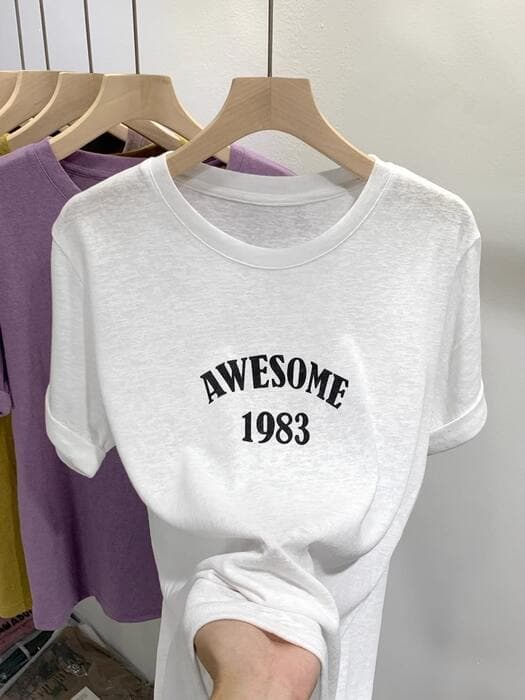 量産型/参戦服/推し活 薄手素材が着やすい!シンプルロゴTシャツ