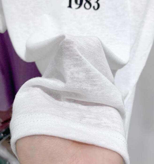 量産型/参戦服/推し活 薄手素材が着やすい!シンプルロゴTシャツ