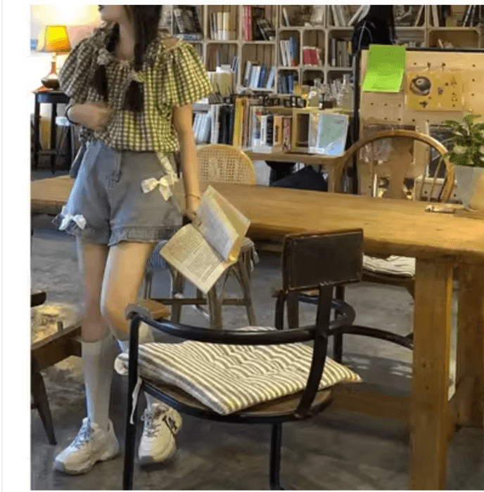 量産型/参戦服/推し活 チェック柄がキュート♡トップス ブラウス
