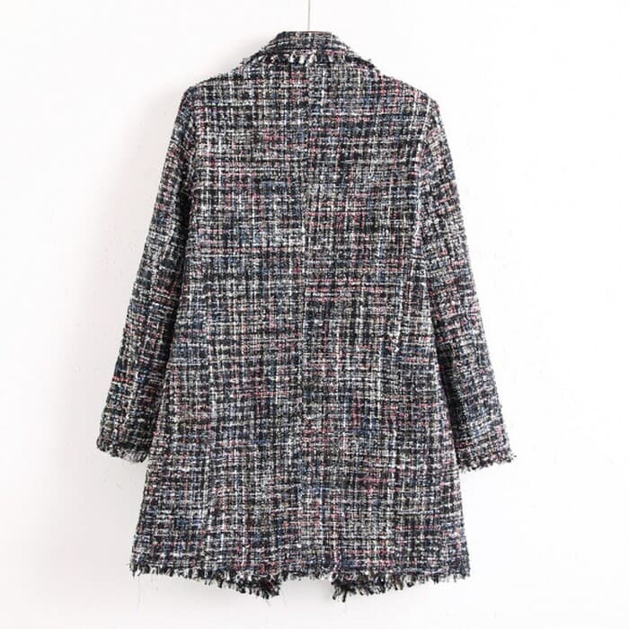 量産型/参戦服/推し活 カラーツイード6Bコート