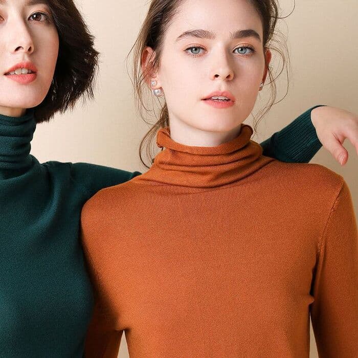 量産型/参戦服/推し活 推しカラーハイネックニット