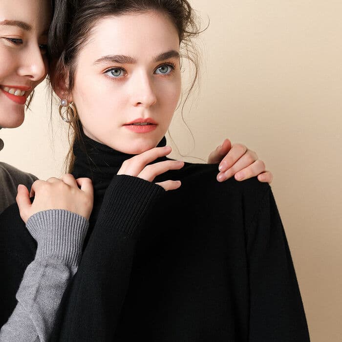 量産型/参戦服/推し活 推しカラーハイネックニット