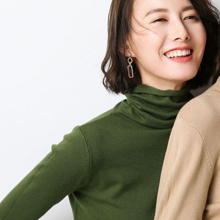 量産型/参戦服/推し活 推しカラーハイネックニット