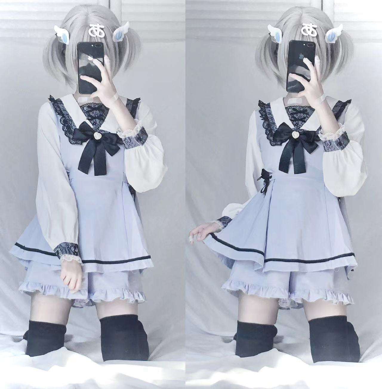 量産型/参戦服/推し活 モダン風ゴシックワンピース