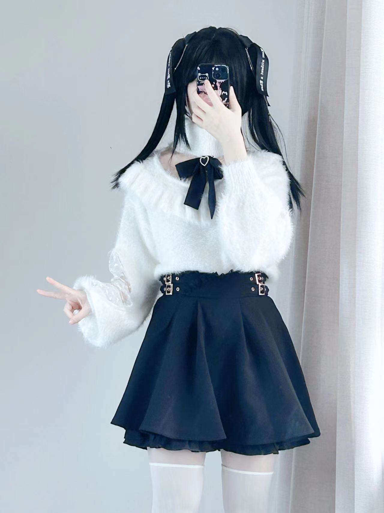 量産型/参戦服/推し活 ペチコート付きの甘め3点セット