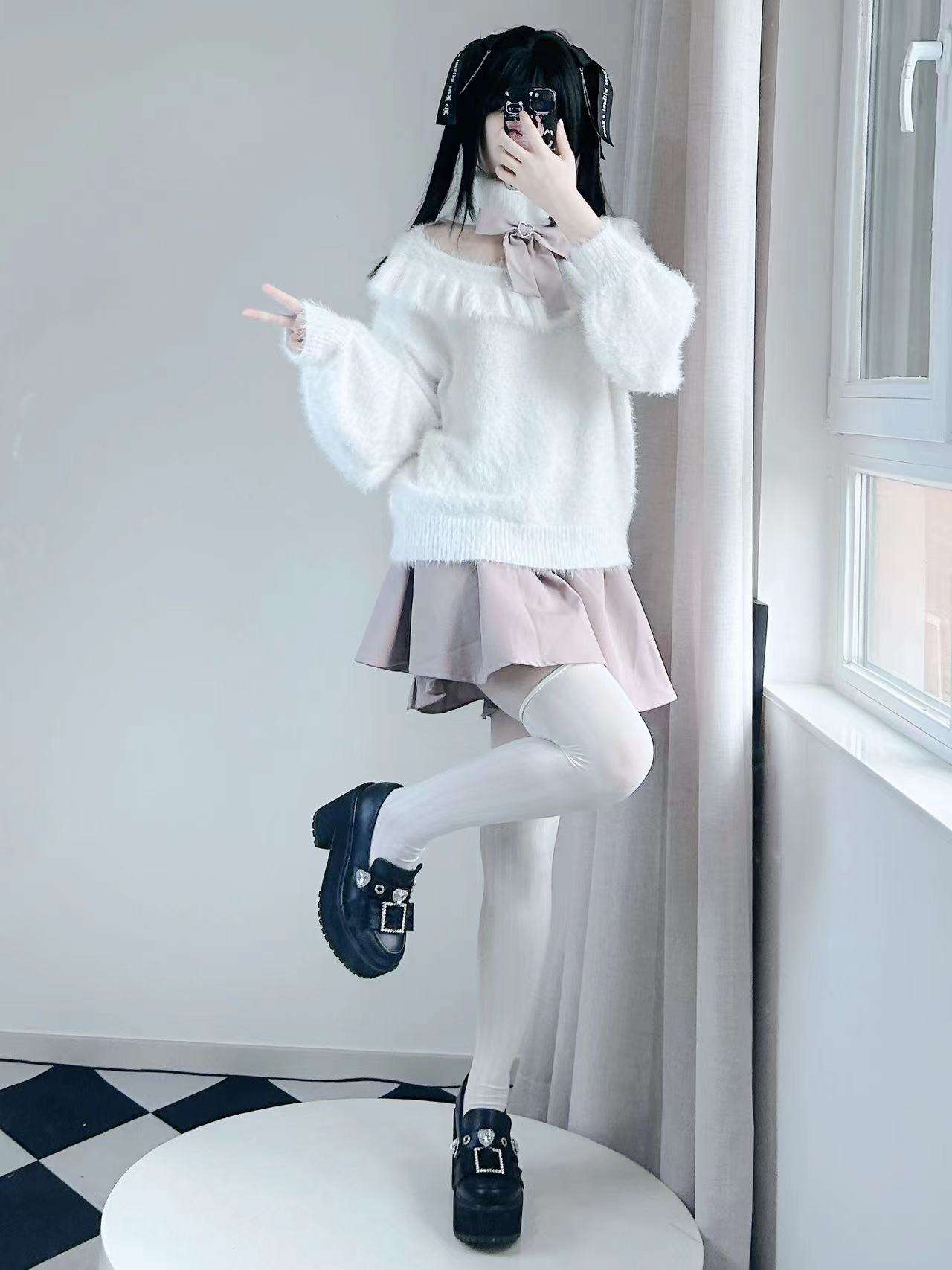 量産型/参戦服/推し活 ペチコート付きの甘め3点セット