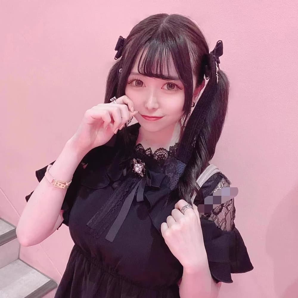 量産型/参戦服/推し活 ブラックレースワンピース