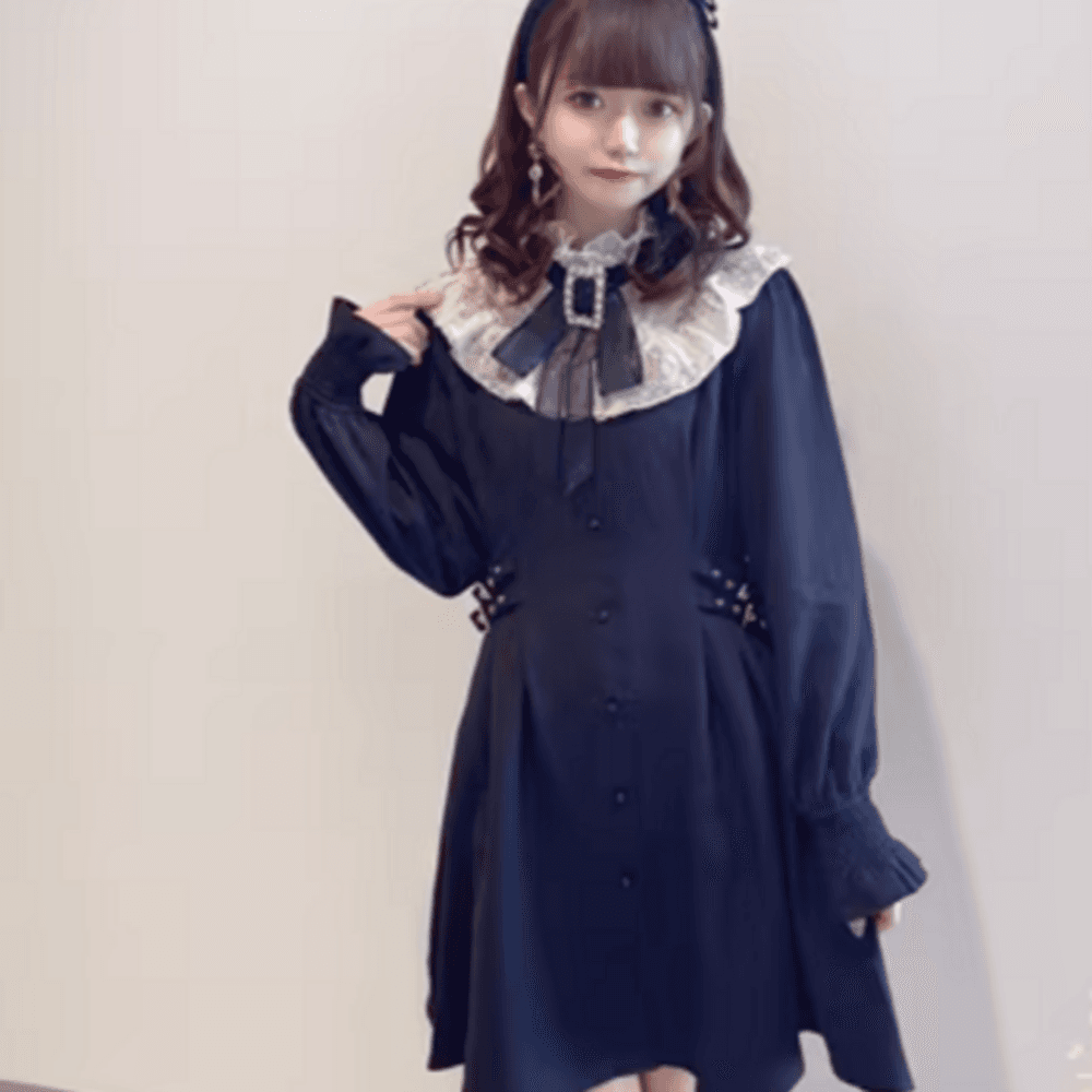 量産型/参戦服/推し活 お嬢様風!フェミニンな上品ワンピース