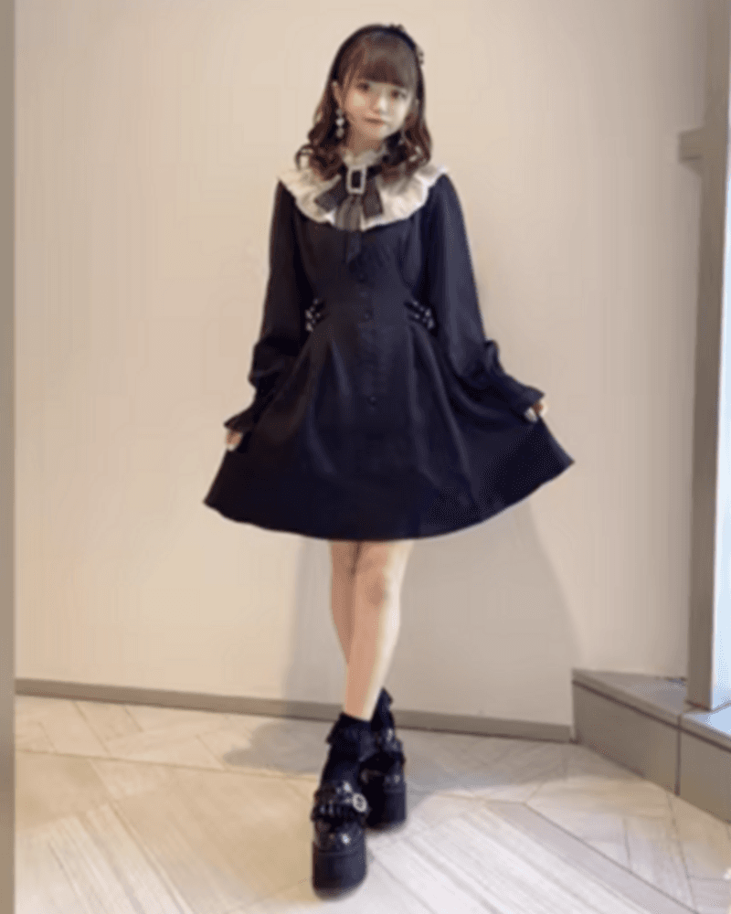 量産型/参戦服/推し活 お嬢様風!フェミニンな上品ワンピース