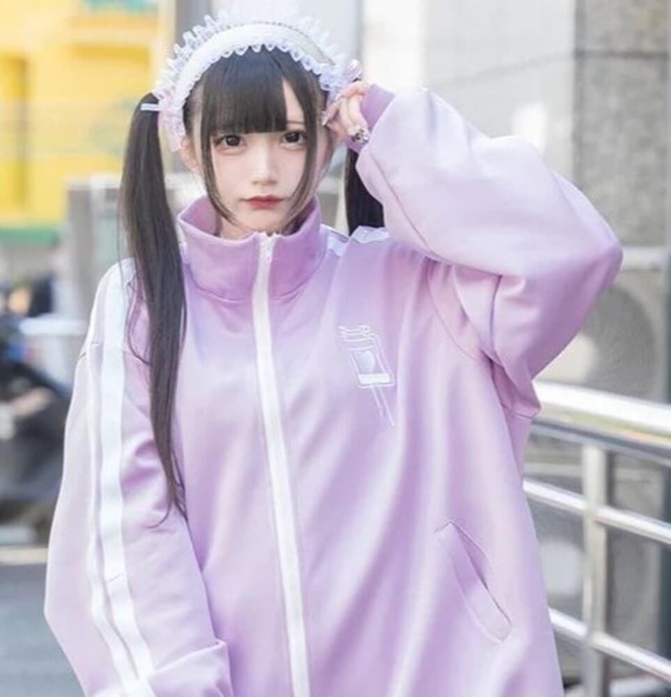 量産型/参戦服/推し活 パステルカラーオーバーサイズパーカー