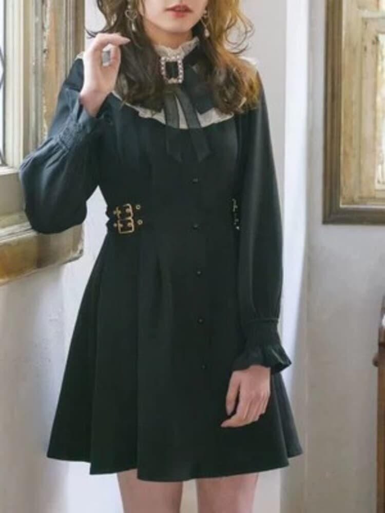 量産型/参戦服/推し活 ワンピース レース襟