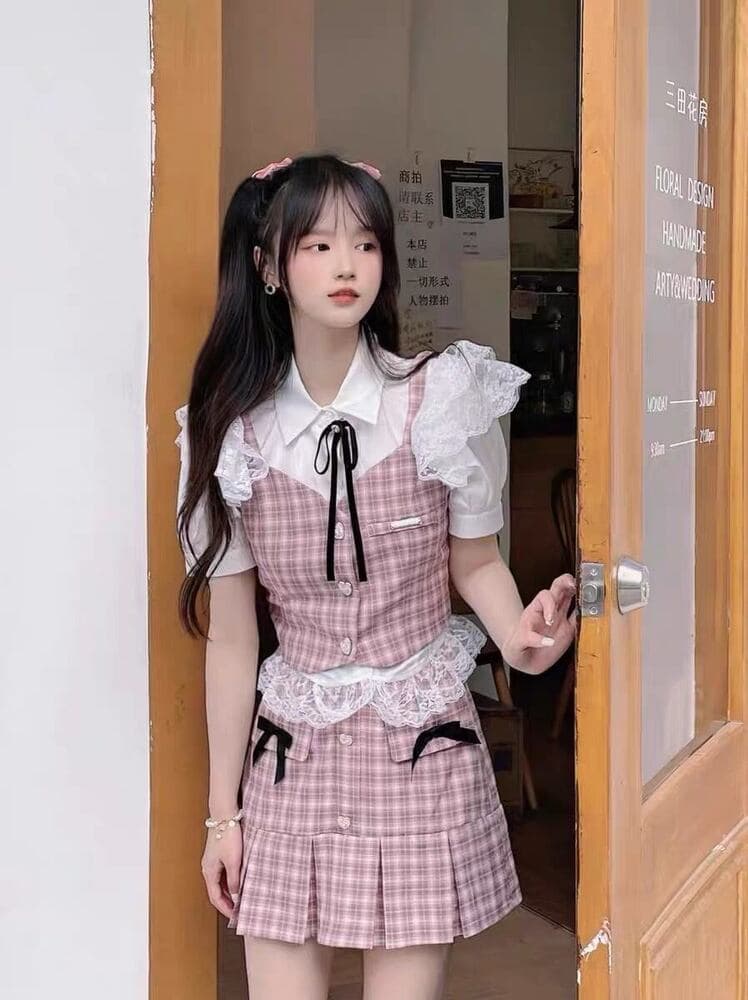 量産型/参戦服/推し活 ハート満載の超ガーリーセットアップ