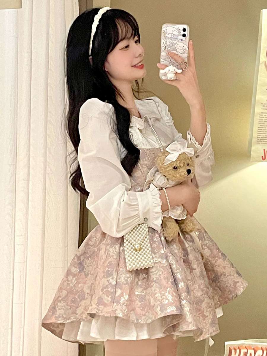 量産型/参戦服/推し活 クラシックミニワンピース