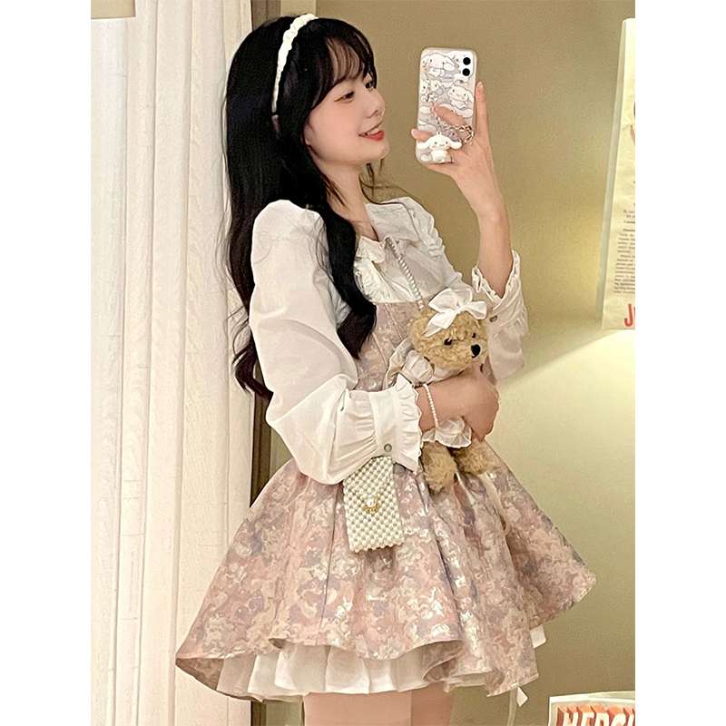 量産型/参戦服/推し活 クラシックミニワンピース