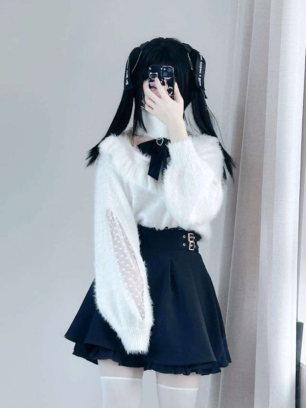 量産型/参戦服/推し活 ペチコート付きの甘め3点セット