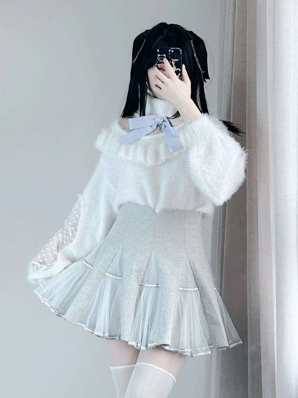 量産型/参戦服/推し活 ペチコート付きの甘め3点セット