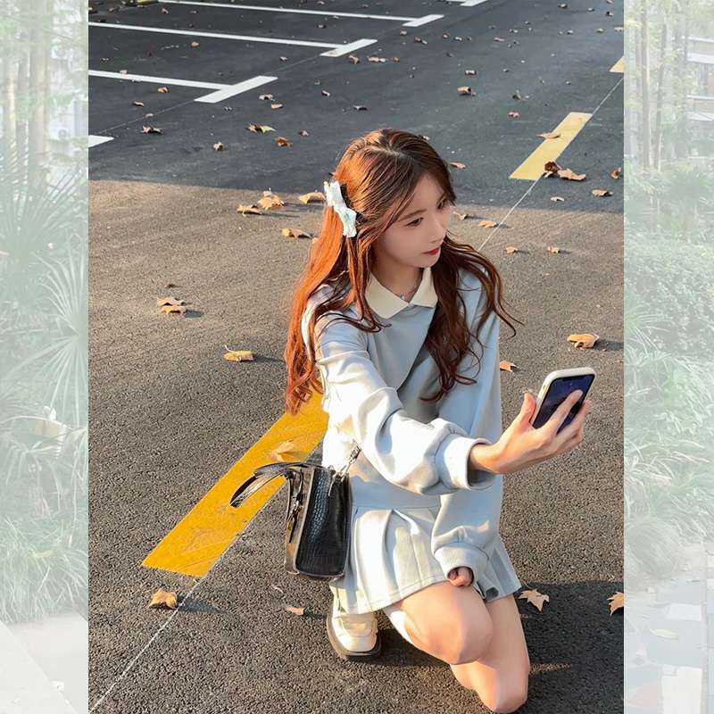 量産型/参戦服/推し活 シンプルかわいい清楚系セットアップ