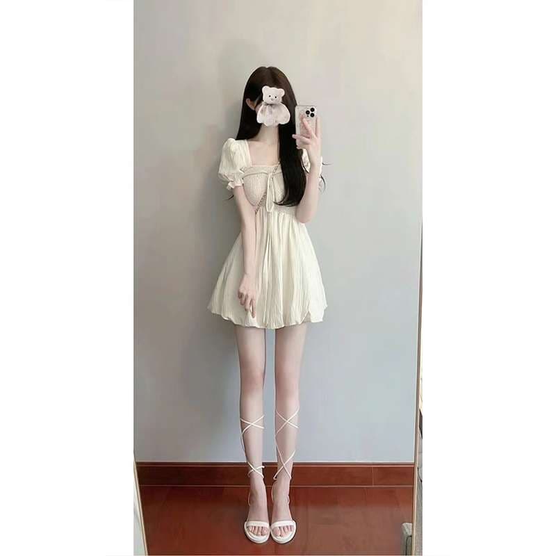量産型/参戦服/推し活 夏風シフォンミニワンピース