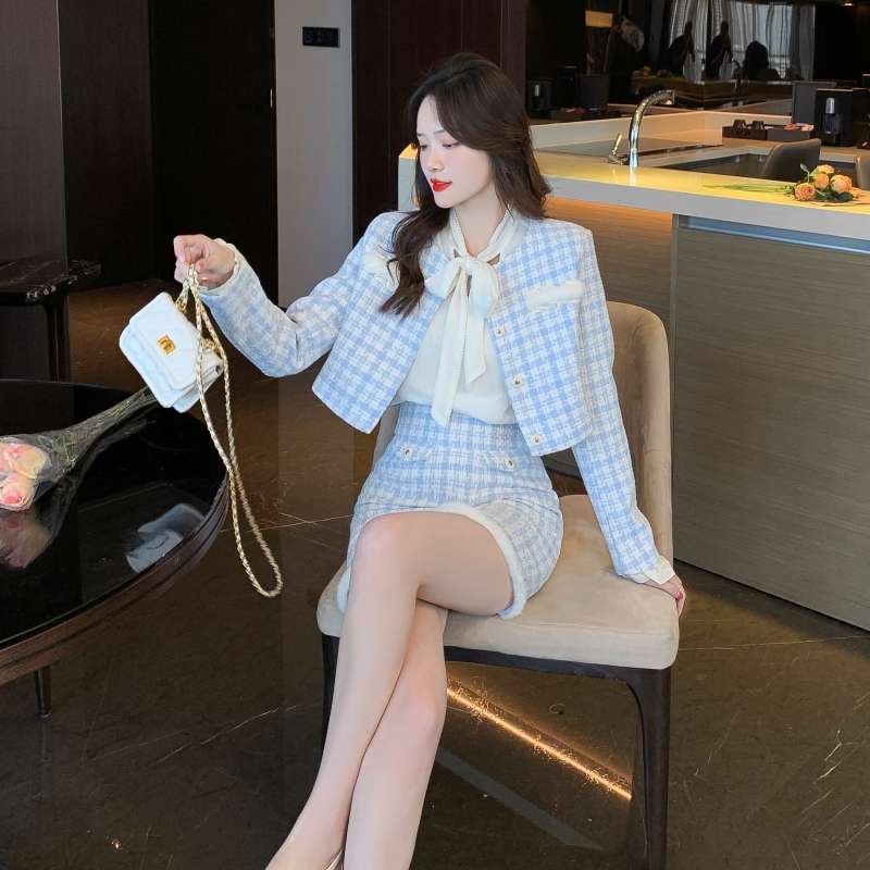 量産型/参戦服/推し活 チェックジャケットセットアップ