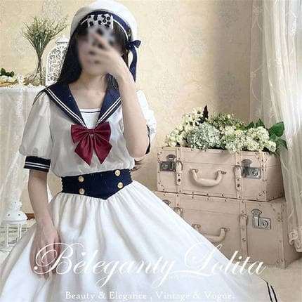 量産型/参戦服/推し活 パフスリーブ ロングスカートワンピース